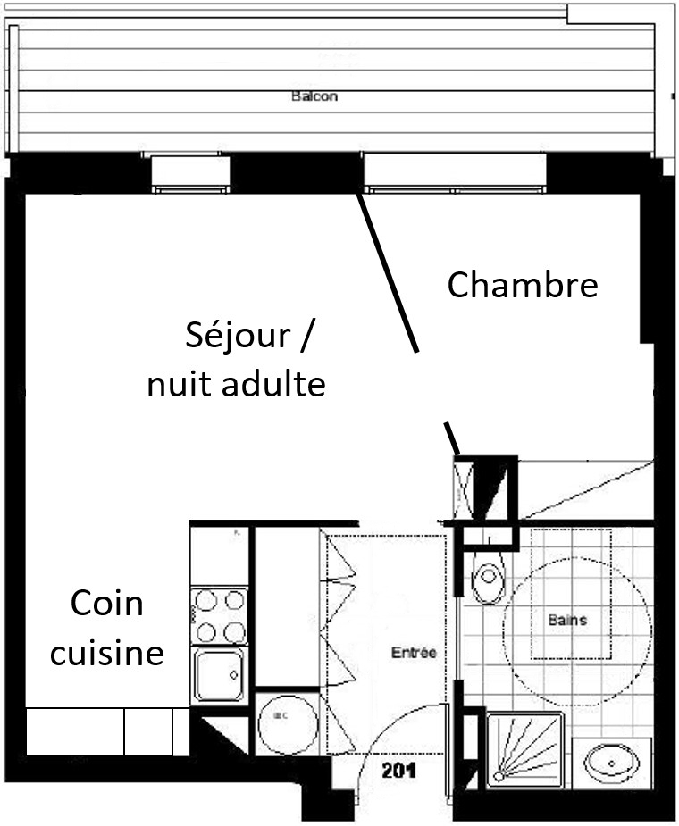 Plan de l'appartement